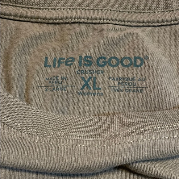 Women’s Life is Good Cropped Crusher Tee in size XL - Picture 5 of 7